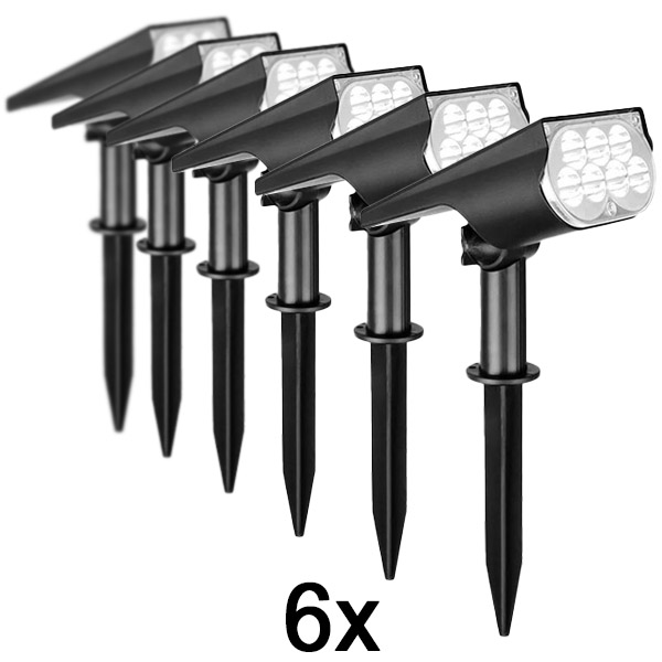 6x Vanjska solarna reflektorska svjetiljka | SPOTIKE