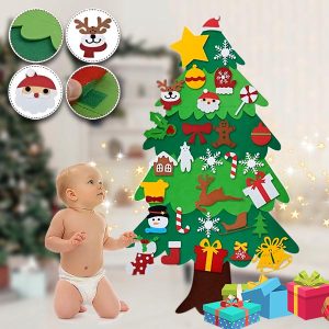 Filcana božićna jelka s ukrasima | FELTPINETREE